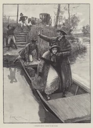 Eine durchgebrannte Hochzeit, auf dem Wasser